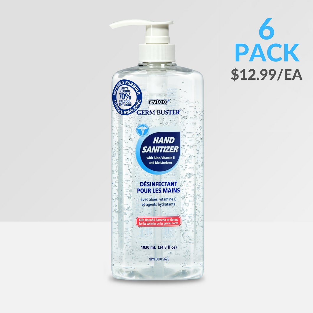 1030ml – zytec® Clear Gel Hand Sanitizer